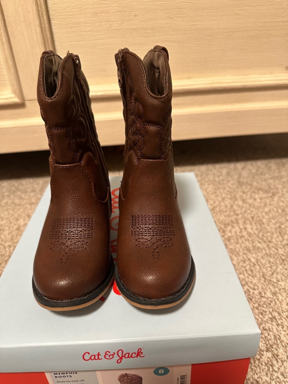Cat & Jack Kids Toddler Girls Cowboy boots - Picture 2 of 5